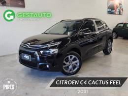 CITROËN - C4 CACTUS 1.6 VTI FEEL FLEX 4P AUTOMATICO - 2020/2021 - PRETA - R$ 73.900,00