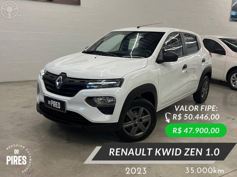 RENAULT - KWID 1.0 12V SCE FLEX ZEN MANUAL - 2022/2023 - BRANCA - R$ 47.900,00