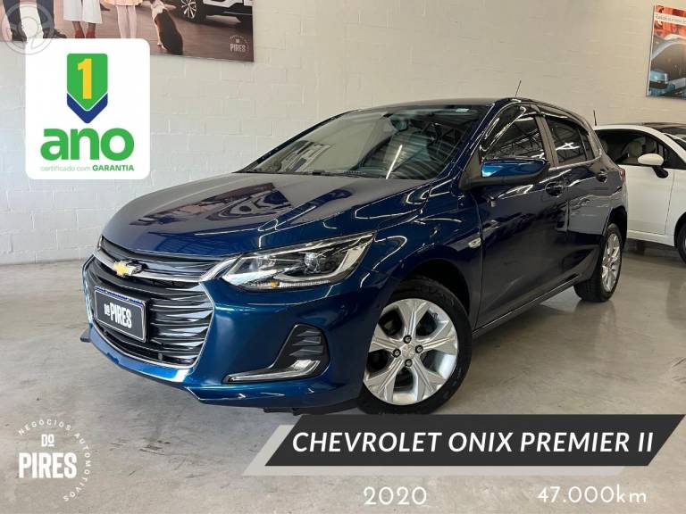 CHEVROLET - ONIX 1.0 PREMIER II 12V TURBO FLEX 4P AUTOMÁTICO - 2020/2020 - AZUL - R$ 82.900,00