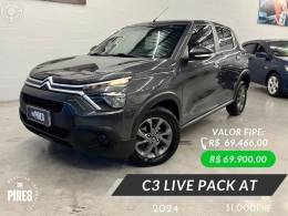CITROËN - C3 1.6 LIVE PACK 16V FLEX 4P AUTOMÁTICO - 2023/2024 - CINZA - R$ 69.900,00