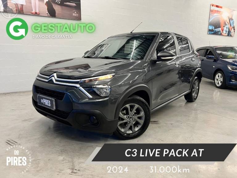 CITROËN - C3 1.6 LIVE PACK 16V FLEX 4P AUTOMÁTICO - 2023/2024 - CINZA - R$ 76.900,00
