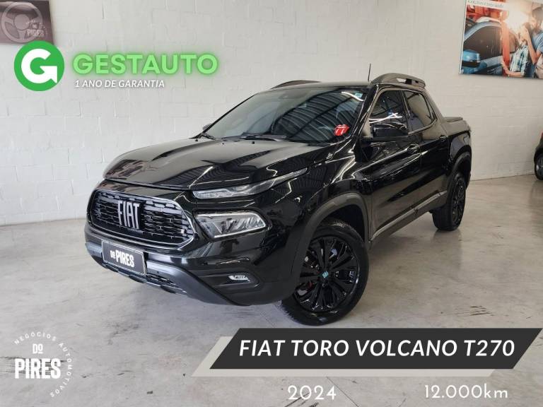 FIAT - TORO 1.3 VOLCANO T270 4X2 16V FLEX 4P AUTOMÁTICO - 2024/2024 - PRETA - R$ 146.900,00