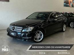 MERCEDES-BENZ - C 200 1.8 CGI AVANTGARDE 16V 4P AUTOMÁTICO - 2014/2014 - PRETA - R$ 84.900,00