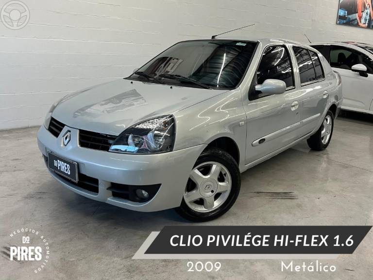 RENAULT - CLIO 1.6 PRIVILÉGE SEDAN 16V 4P MANUAL - 2008/2009 - PRATA - R$ 29.900,00
