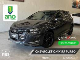 CHEVROLET - ONIX 1.0 HATCH RS 12V TURBO 4P AUTOMÁTICO - 2023/2024 - CINZA - R$ 95.900,00