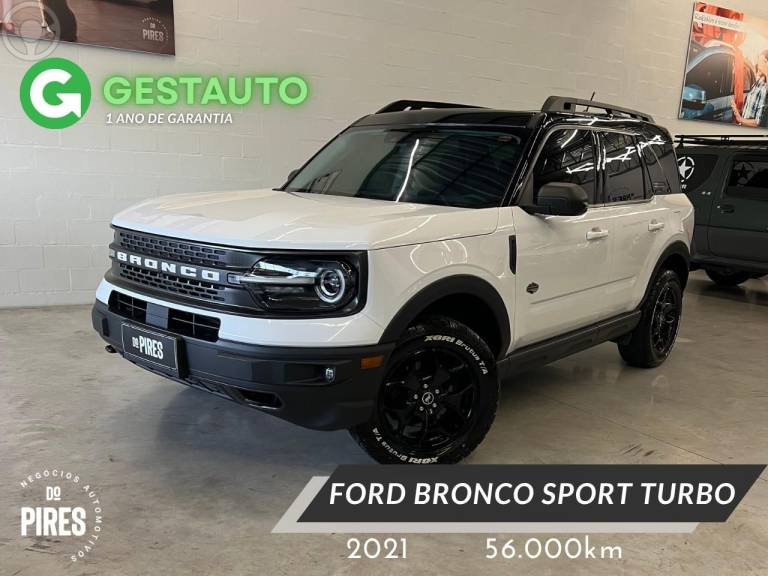 FORD - BRONCO 2.0 SPORT WILDTRACK ECOBOOST 16V TURBO 4P AUTOMÁTICA - 2021/2021 - BRANCA - R$ 167.900,00
