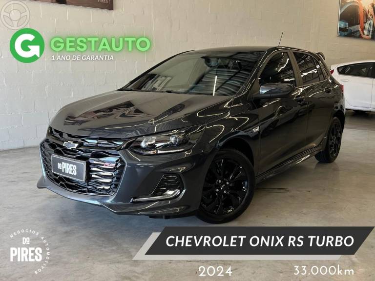 CHEVROLET - ONIX 1.0 HATCH RS 12V TURBO 4P AUTOMÁTICO - 2023/2024 - CINZA - R$ 94.900,00