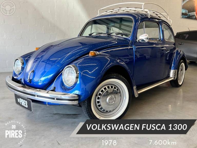 VOLKSWAGEN - FUSCA 1300 - 1978/1978 - AZUL - R$ 29.900,00