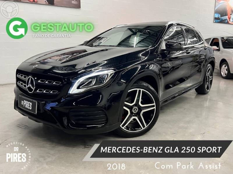 MERCEDES-BENZ - GLA 250 2.0 16V TURBO SPORT 4P AUTOMÁTICO - 2018/2018 - PRETA - R$ 142.900,00