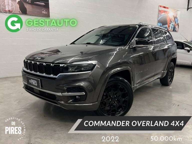 JEEP - COMMANDER 2.0 OVERLAND TD380 4X4 TURBO DIESEL 4P AUTOMÁTICO - 2021/2022 - CINZA - R$ 185.900,00