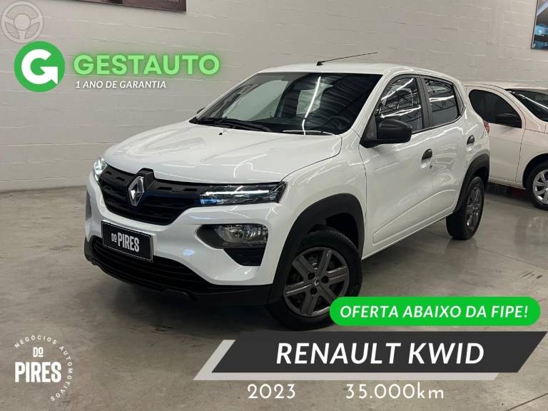 RENAULT - KWID 1.0 12V SCE FLEX ZEN MANUAL - 2022/2023 - BRANCA - R$ 47.900,00